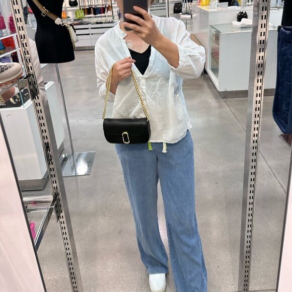 NWT! New Marc Jacobs J Marc Mini Shoulder Bag -Smooth Leather Pool Blue - Picture 10 of 12